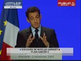 Discours de Nicolas Sarkozy sur le plan cancer