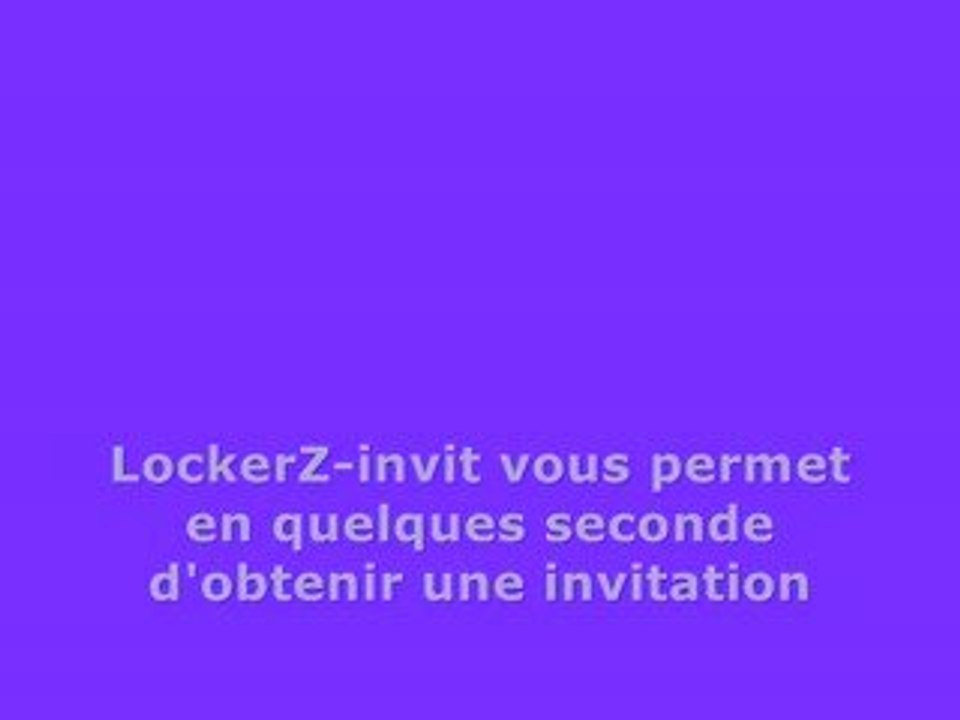 LockerZ Invitation