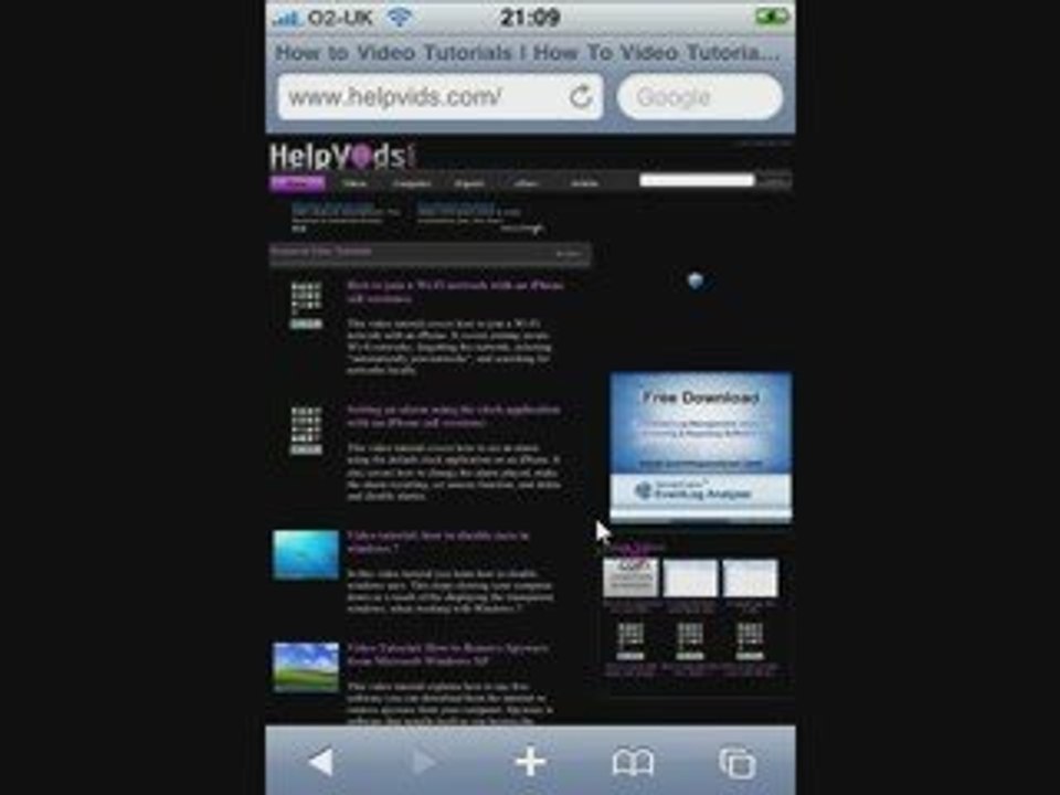 iPhone Tutorials - How to add a bookmark to the home screen