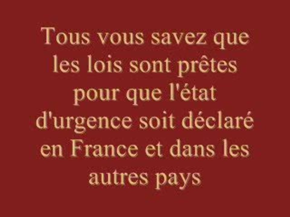 Relais : APPEL D'URGENCE A TOUS LES MEDIAS!!!LEVEZ-VOUS!!!