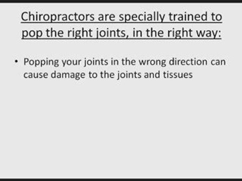 Bad to Pop your joints? Answers from Utah Chiropractor, Orem