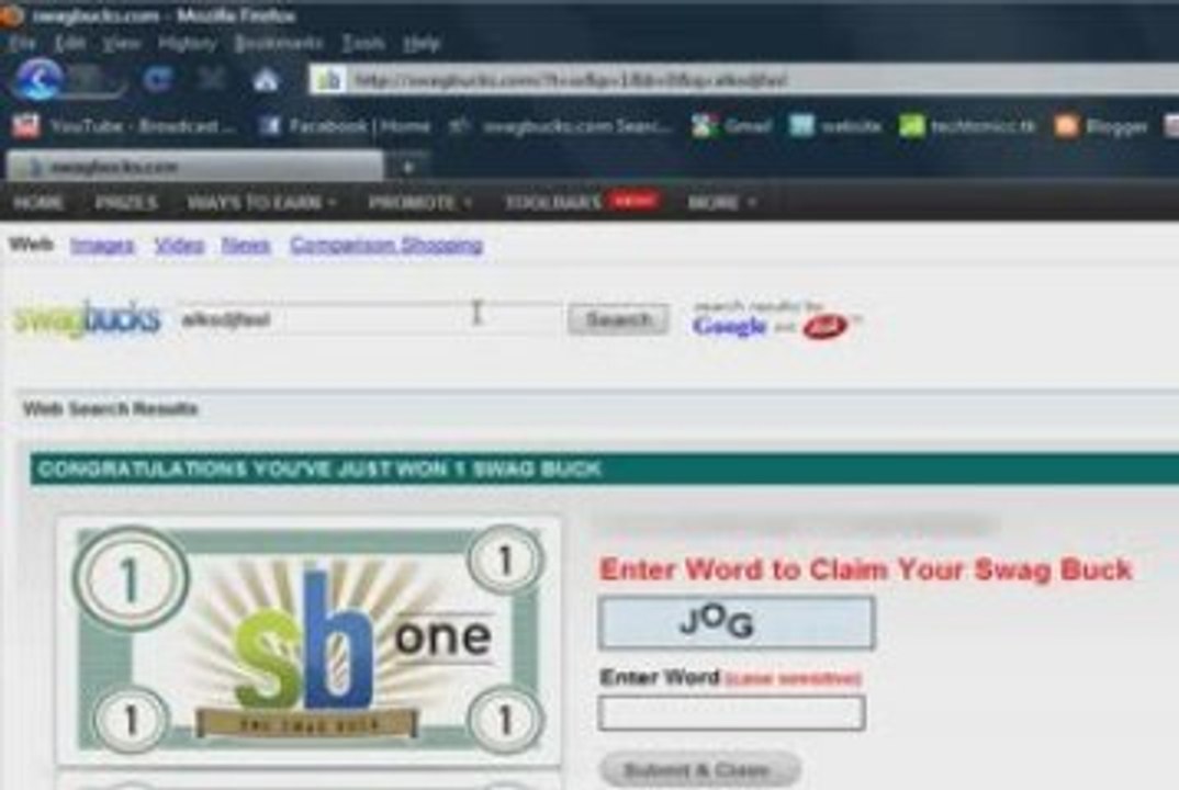 Free stuff from swagbucks
