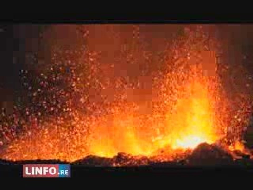 actu ile de la reunion: volcan, A 30 mètres de l'éruption!