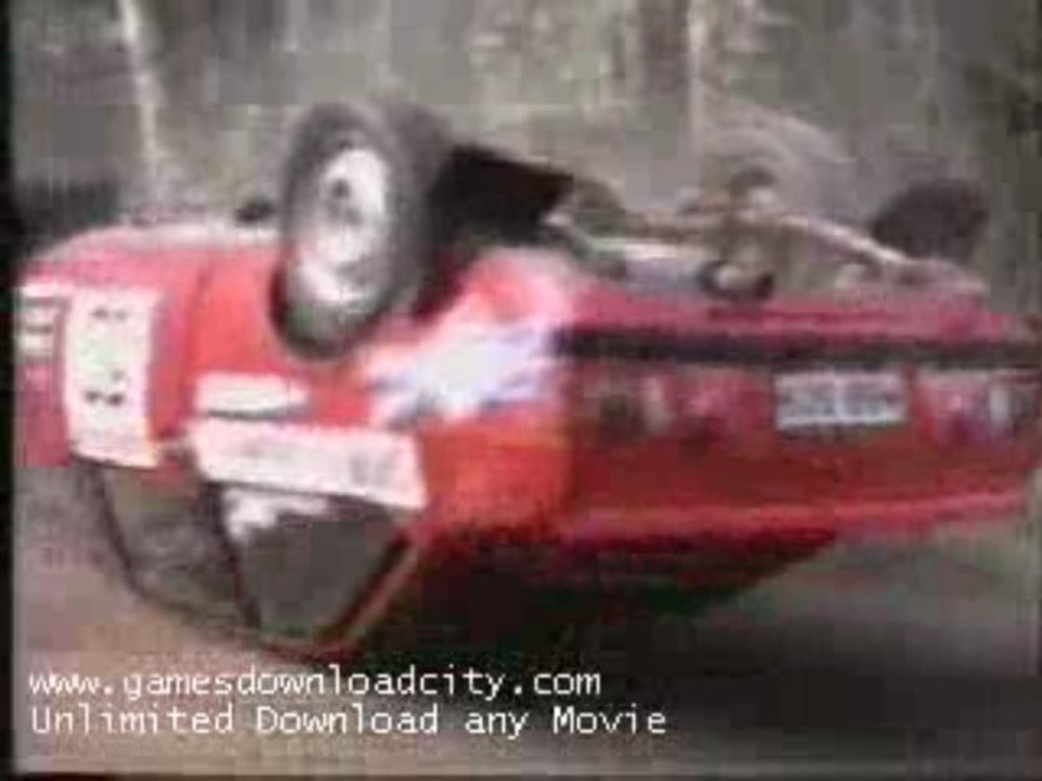 Rally car crash