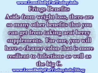 Lose Stomach Fat With The Acai Berry