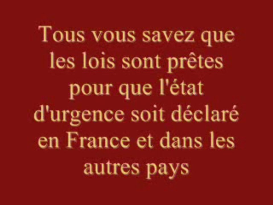 SOS, Alerte