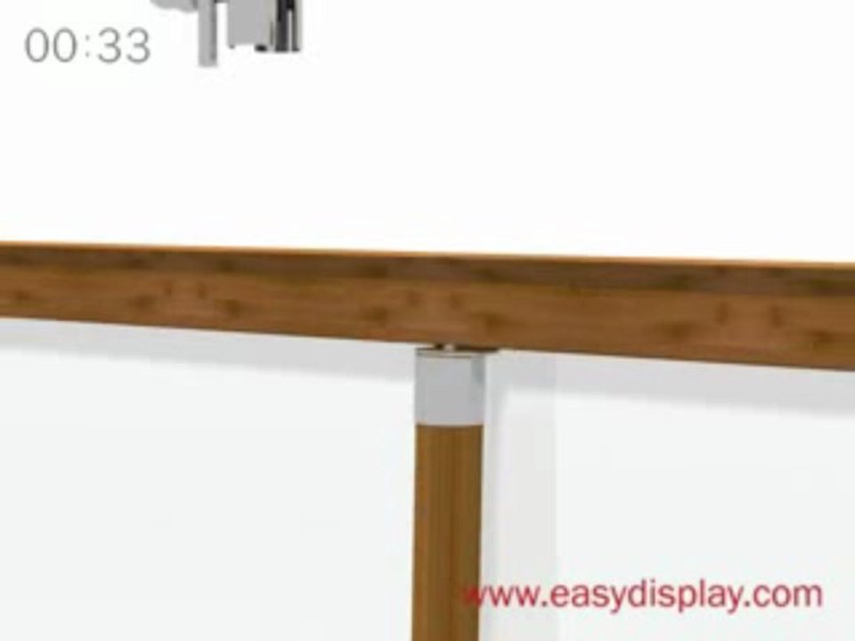 Messe Roll Up preiswert Bamboo bambus