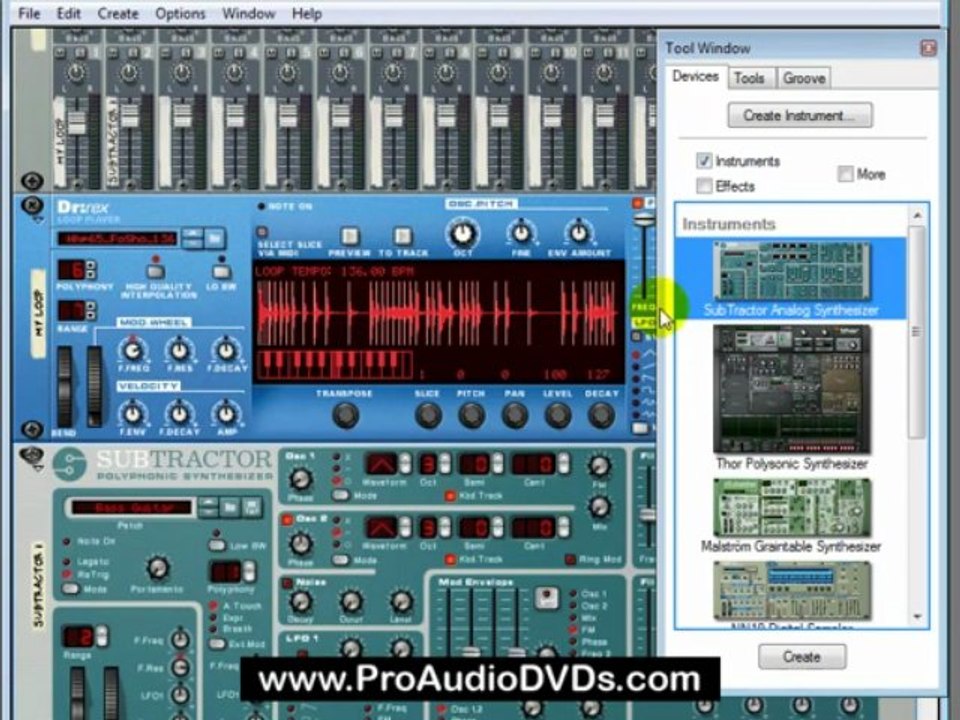 Propellerhead Reason 4.0 Overview, How to Use
