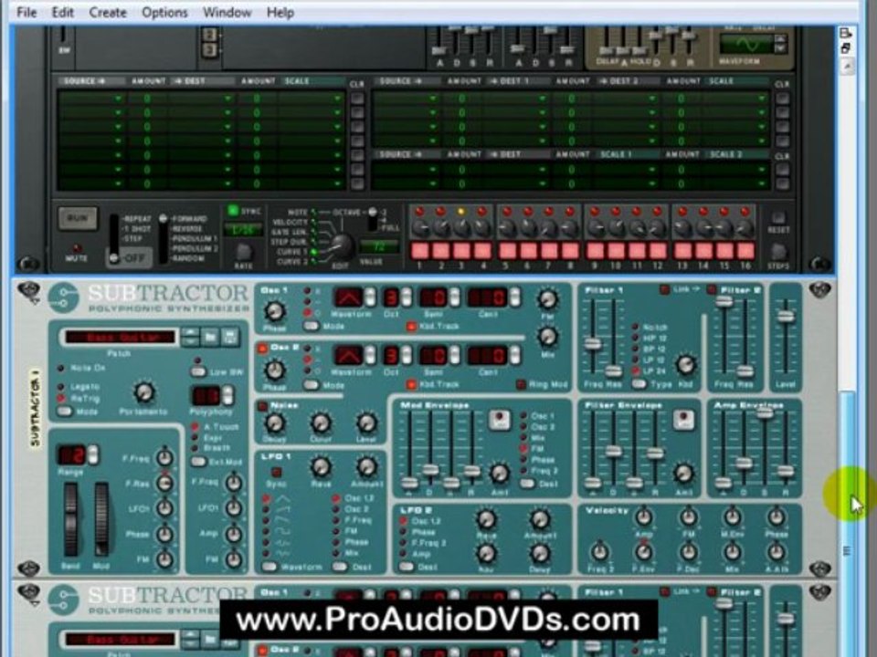 Propellerhead Reason 4.0 Thor Step Sequencer