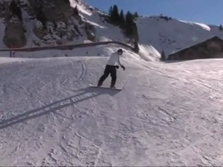 Snowboard Lesson 2 "frontside slide"