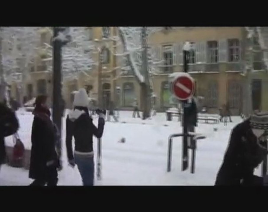 Aix en Provence sous la neige - 7 janvier 2009