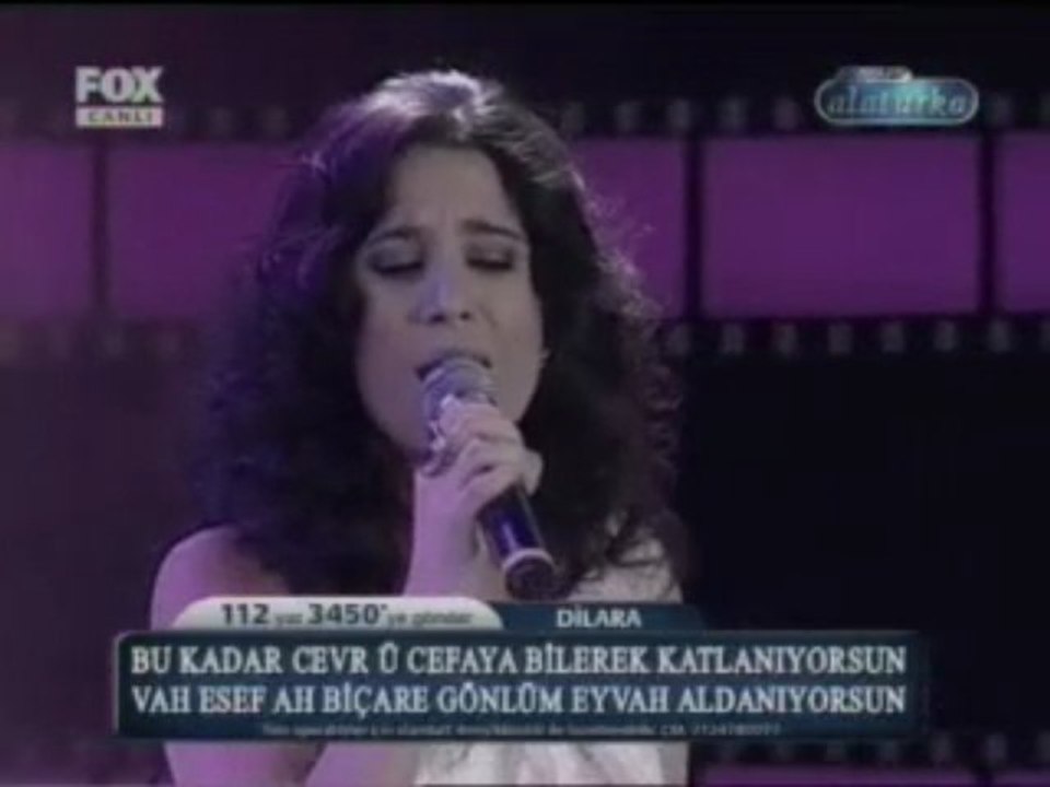 Dilara Uğuralp Popstar Alaturka Performansı (6 Kasım 2009)