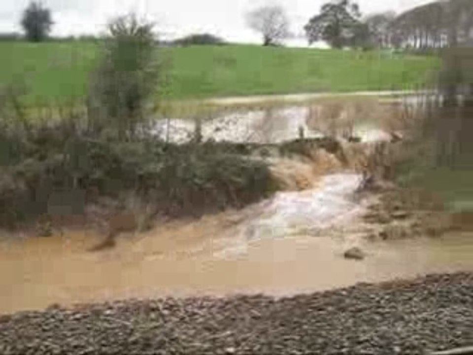 Inondation à Etainhus - lignes SNCF LE Havre