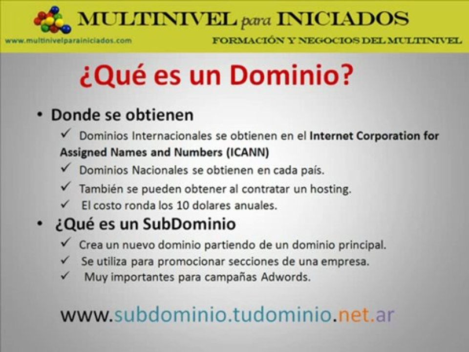 Que es un Dominio