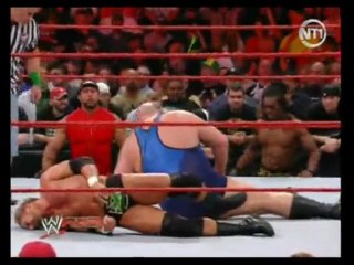 HHH vs BIG SHOW  raw 2/11/2009