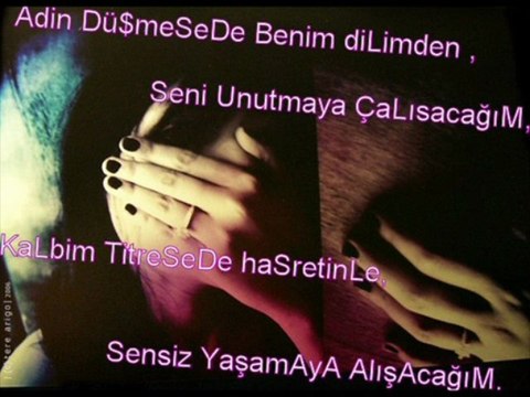 Sensiz Yaşamaya Alışacağım ( zor olsada )...