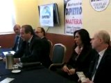 Conferenza stampa del senatore Di Pietro Matera