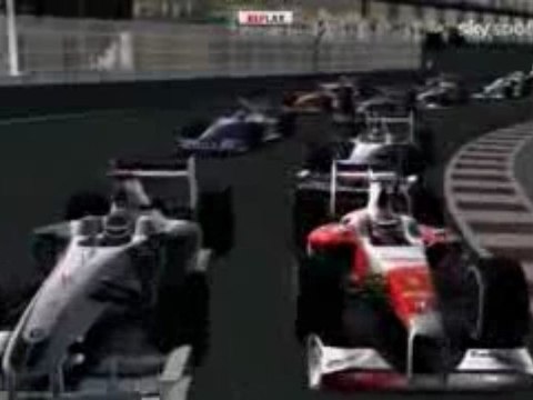 Abu Dabi Grand Prix 2009 start grafik