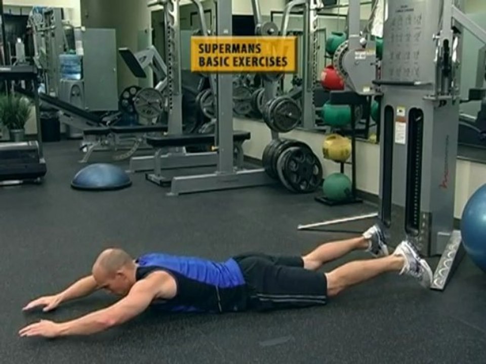 Super Man Fitness Training | Lower Back Exercise