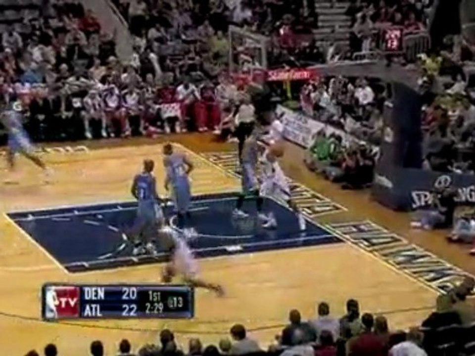 NBA Josh Smith elevates through the defense  for the slam du