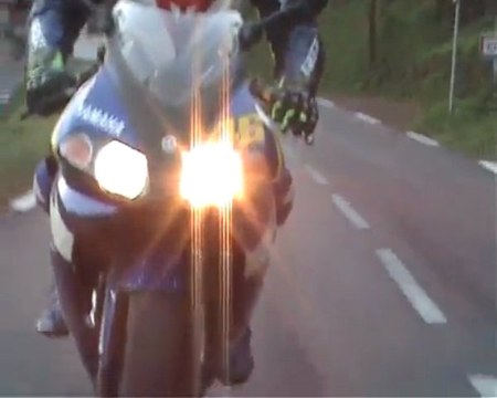 Mont Verdun en moto - caméra embarquée