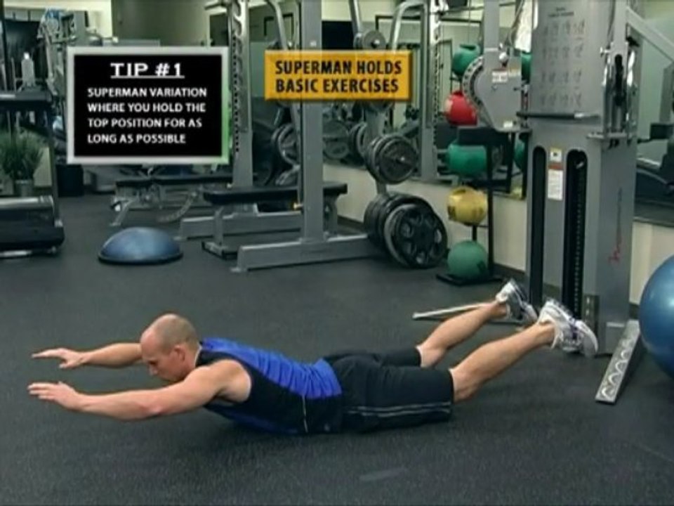 Super man exercise holds | Lower Back Exercise