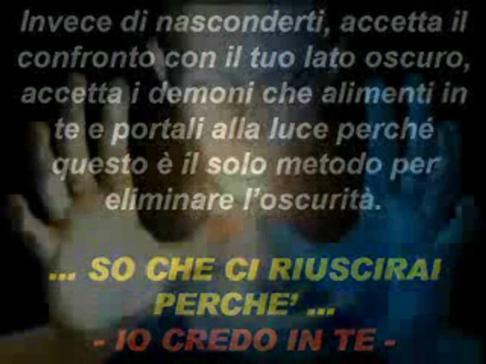 CREDO IN TE - ( TU Puoi Cambiare il MONDO )