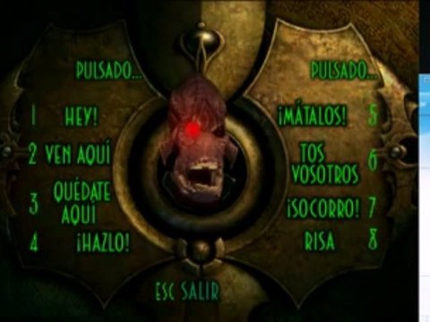 Oddworld Abe's Exoddus gamespeak in spanish