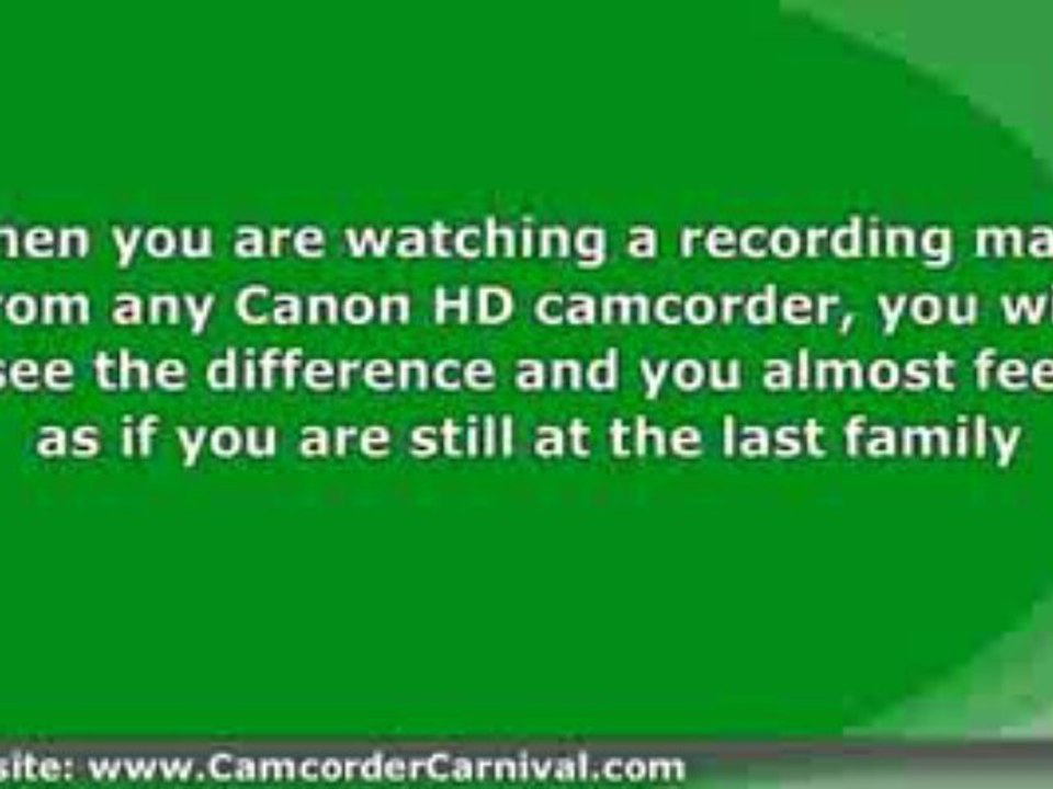 Canon HD Camcorder