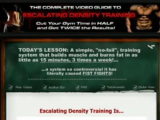 Escalating Density Training Review