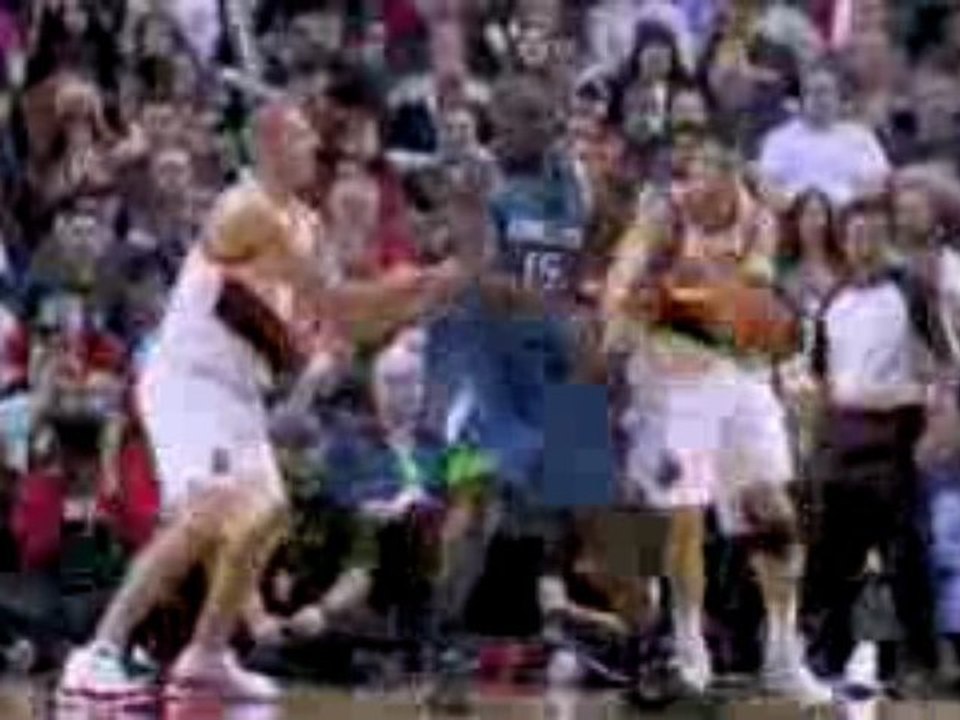 NBA Rudy Fernandez picks Nathan Jawai's pocket and Jarryd Ba