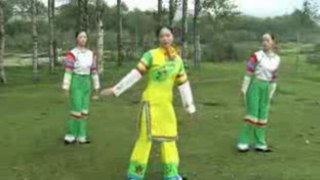 Tuzu folk dance rainbow sleeves traditional minority tu zu