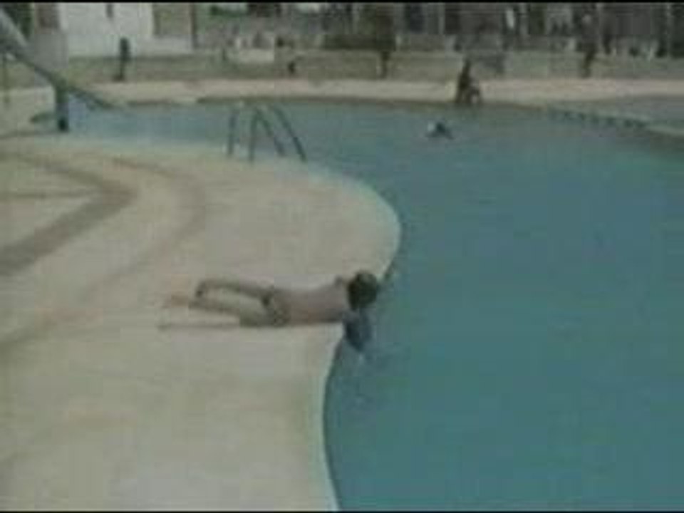 Plongeon sur beton