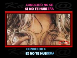 KARAOKE- SI NO TE HUBIERA CONOCIDO