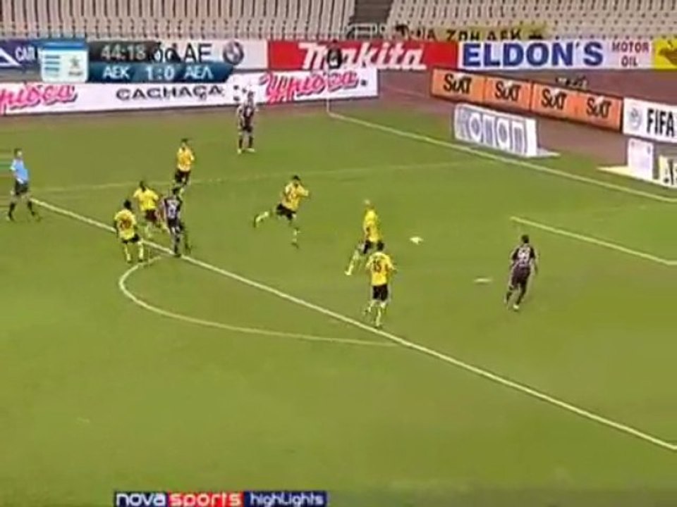 10th AEK-AEL 3-1  Novasport tv Greece 2009-10