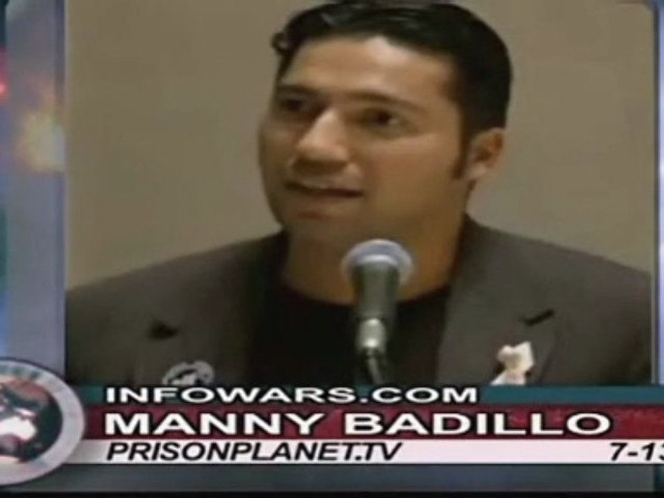 Manny Badillo(We Are Change)on Alex Jones Tv 2/3 Justice 911