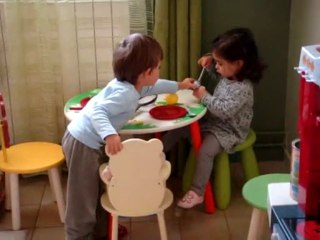 Manon et Estéban: de vrais "parents"!