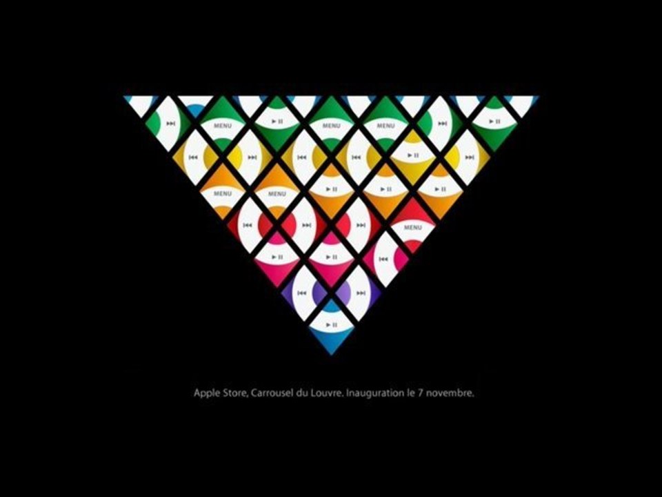 Inauguration Apple Store au Louvre Paris - "A marketing diff