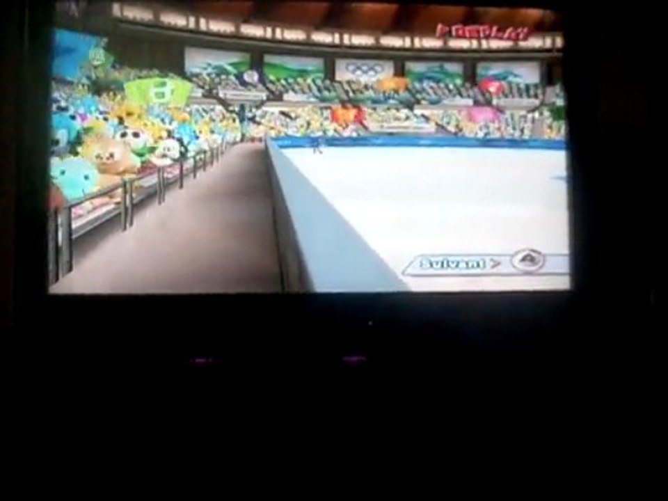 Mario et Sonic aux JO d'hiver - Patinage avec Sonic