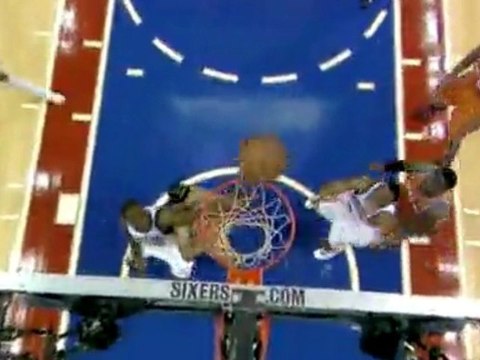 NBA Andre Iguodala grabs the rebound and jams it with one ha