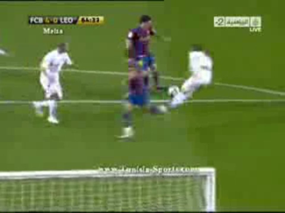 Barcelone 4 - 0 Leonesa ... Messi 64' By Tunisia-sports.com