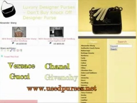 Luxury Designer Purses - Coach Poppy - Used Purses
