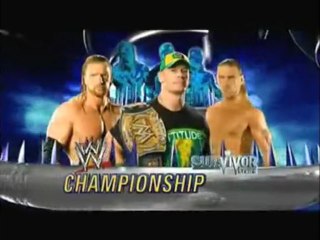 WWE Survivor Series 2009 John Cena vs Triple H vs HBK Promo