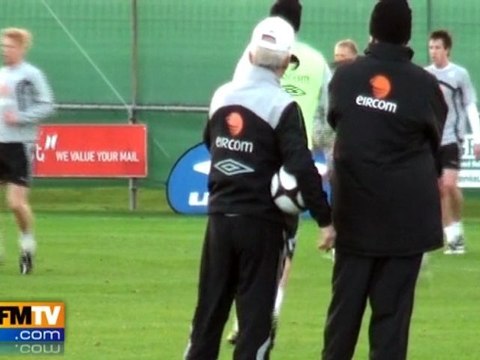 Football : les Irlandais se préparent