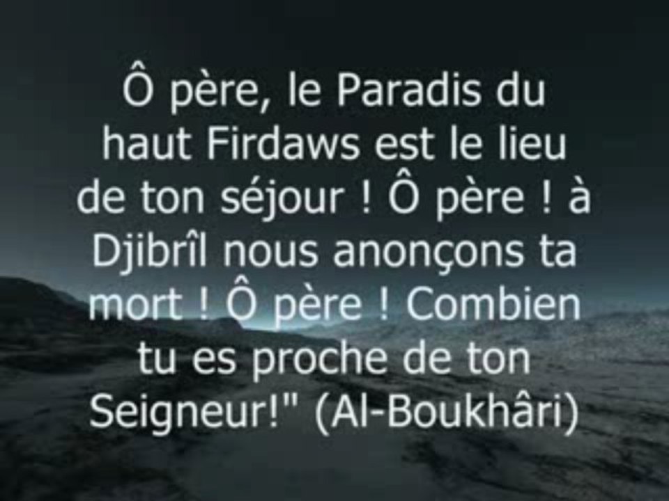 LE DISCOURS D ADIEU Du PROPHETE  alayhi salat wa salam