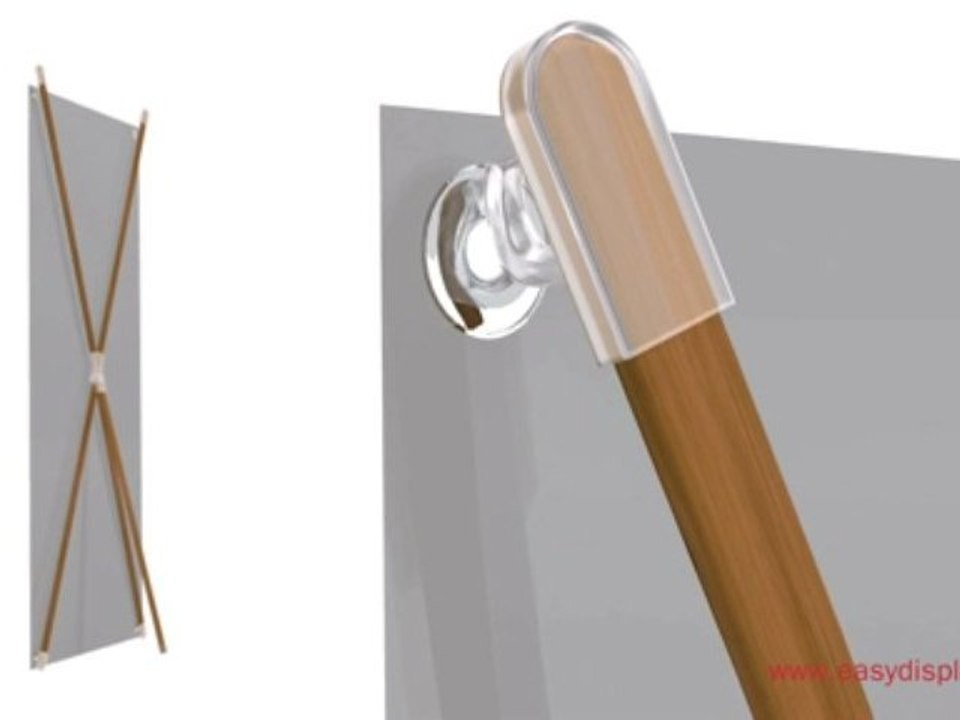 Messe banner system bambus bamboo