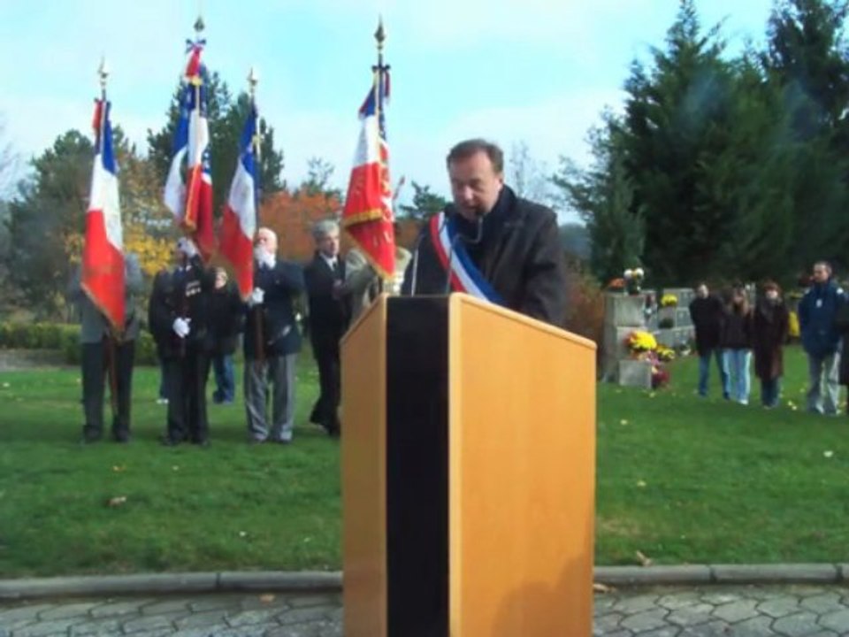 Jean-Michel FOURGOUS - Discours du 11 Novembre 2009