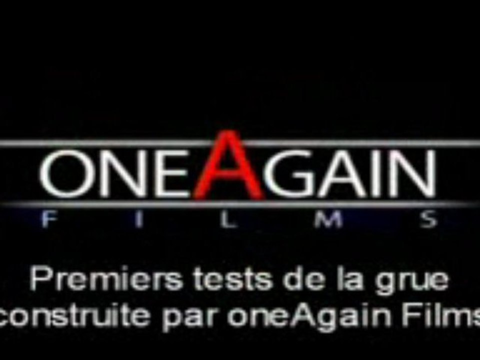 Tests de la grue créée par oneAgain films (oneAcrane)