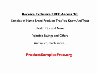 Product Samples Free