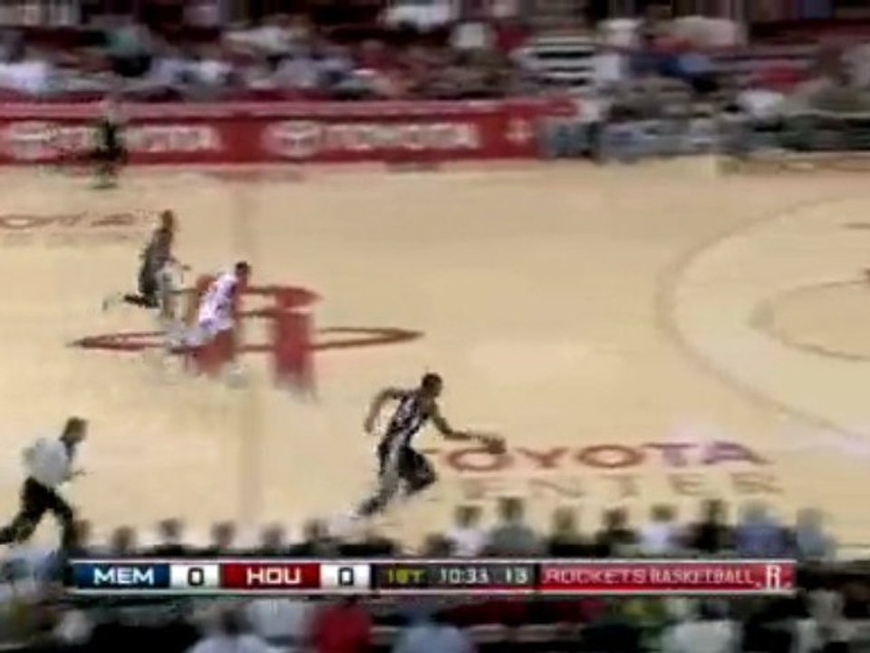 NBA Rudy Gay picks up the loose ball and slams it home with